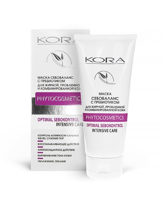 KORA PHYTOCOSMETICS Sebobalance mask with prebiotic for oily, problematic and combination skin 100ml