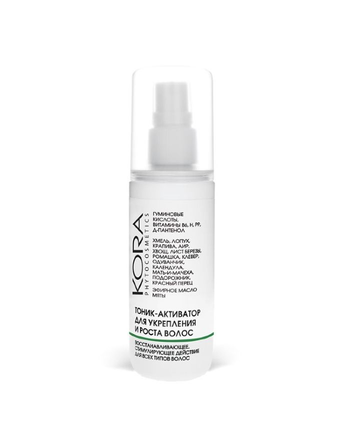 KORA PHYTOCOSMETICS Toner-activator for strengthening and hair growth 100ml