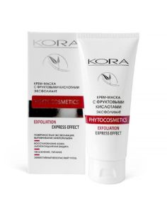 KORA Эксфолиант Крем-маска с фруктовыми кислотами 100мл