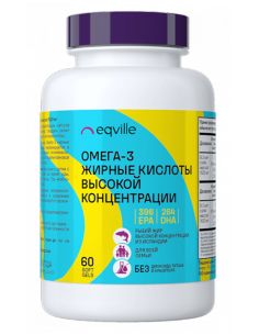 Eqville High Concentration Omega-3 Fatty Acids 1620mg 60caps