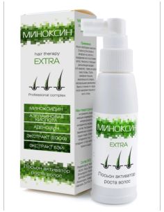 МИНОКСИН ЭКСТРА Лосьон активатор роста волос 100мл