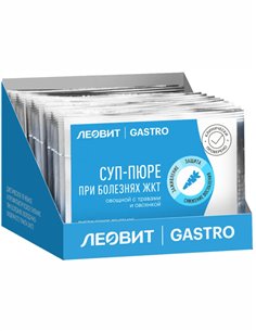 Leovit Gastro Vegetable puree soup for diseases of the gastrointestinal tract with herbs and oatmeal 15g x 20pcs