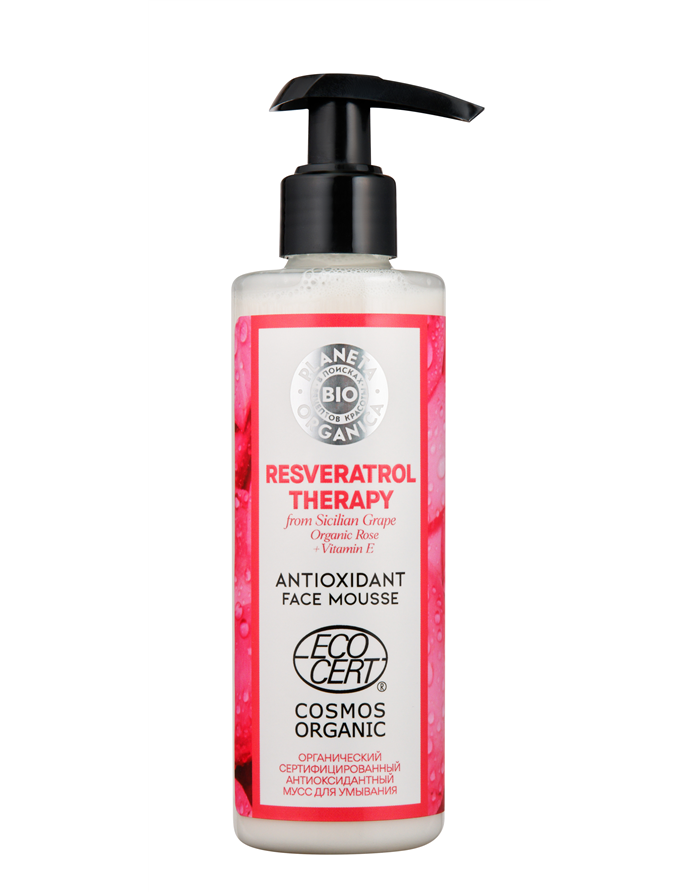 Planeta Organica BIO Resveratrol Therapy Antioxidant face wash 200ml
