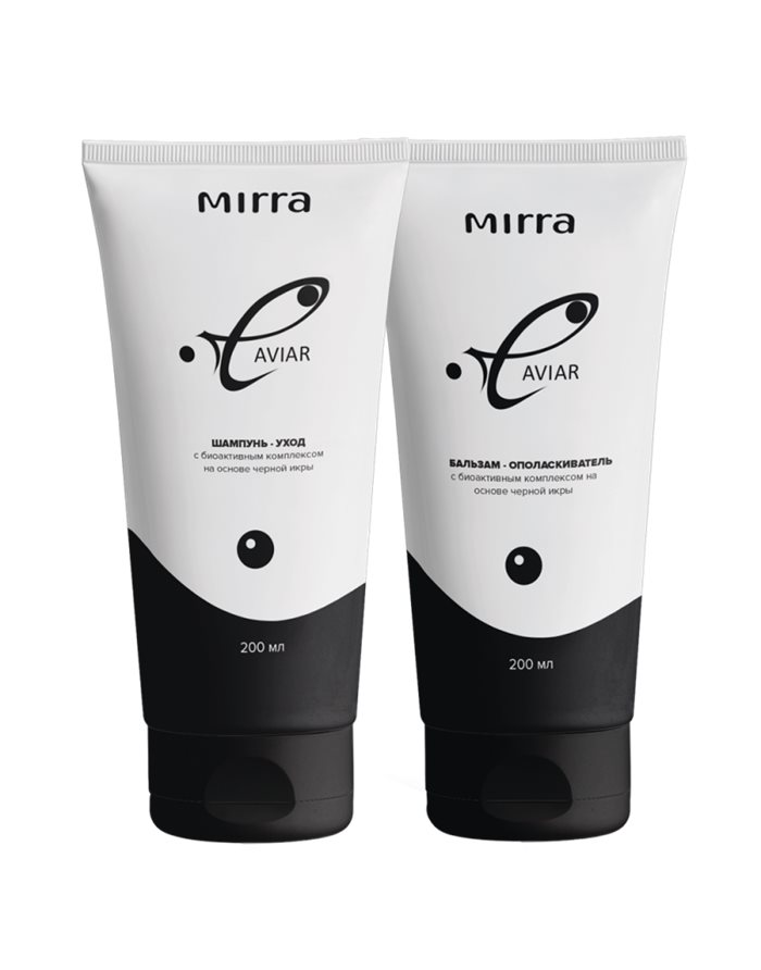Mirra CAVIAR Set Complex hair restoration program MIRRA Caviar 200ml + 200ml