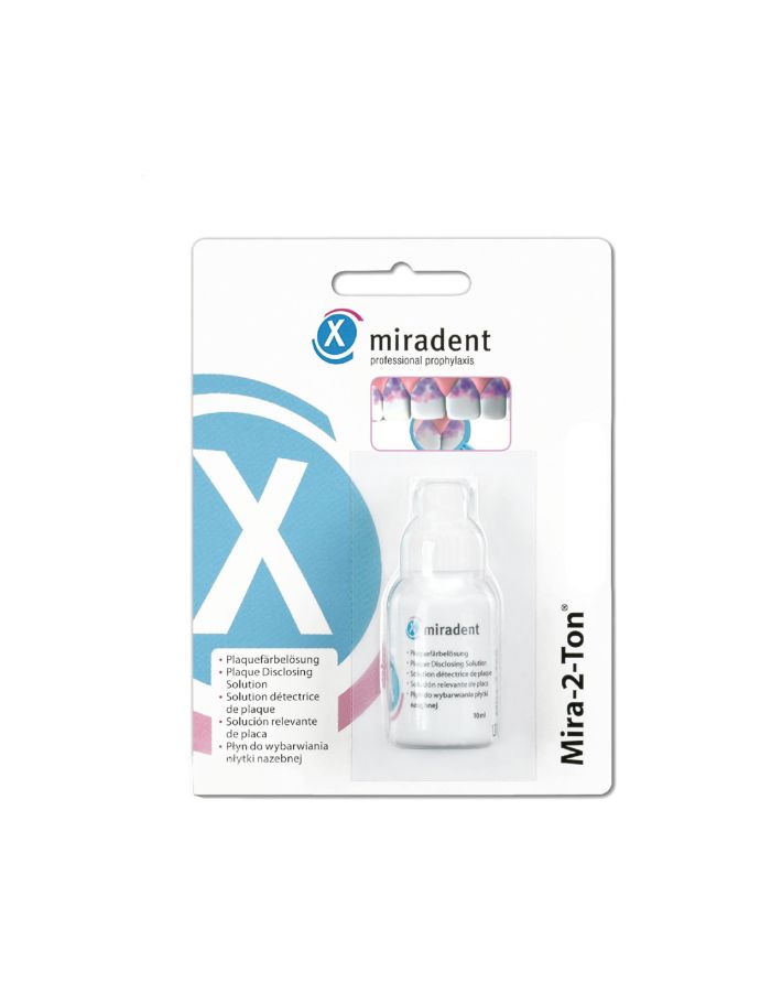 Miradent Mira-2-Ton Solution for the indication of dental plaque 10ml
