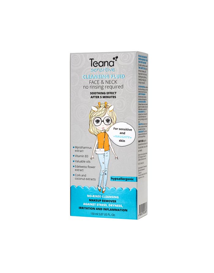 Teana Sensitive Очищающий флюид для лица и шеи 150мл