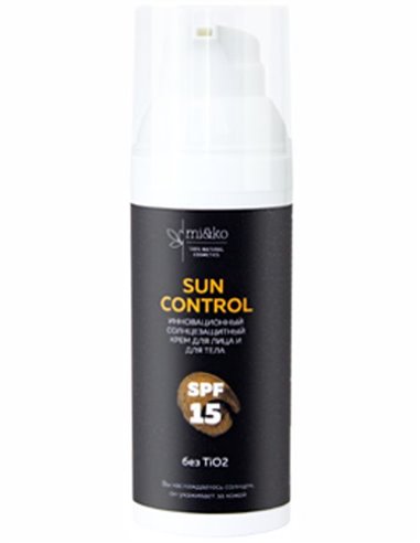 Mi&ko Инновационный солнцезащитный крем для лица и тела Sun Control SPF15 50мл