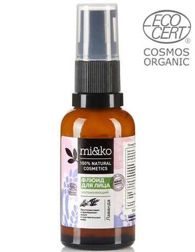 Mi&ko Facial fluid Lavender moisturizing COSMOS ORGANIC 30ml