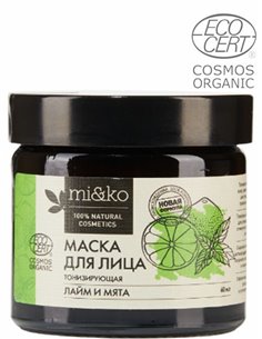 Mi&ko Маска для лица Лайм и мята COSMOS ORGANIC 60мл