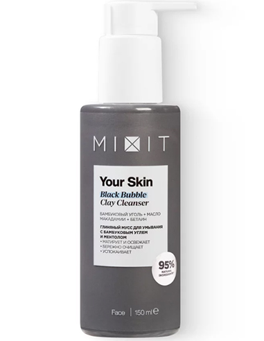 MIXIT Your Skin Black Bubble Clay Cleanser 150ml